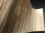 料紙に擦れ薄化有り